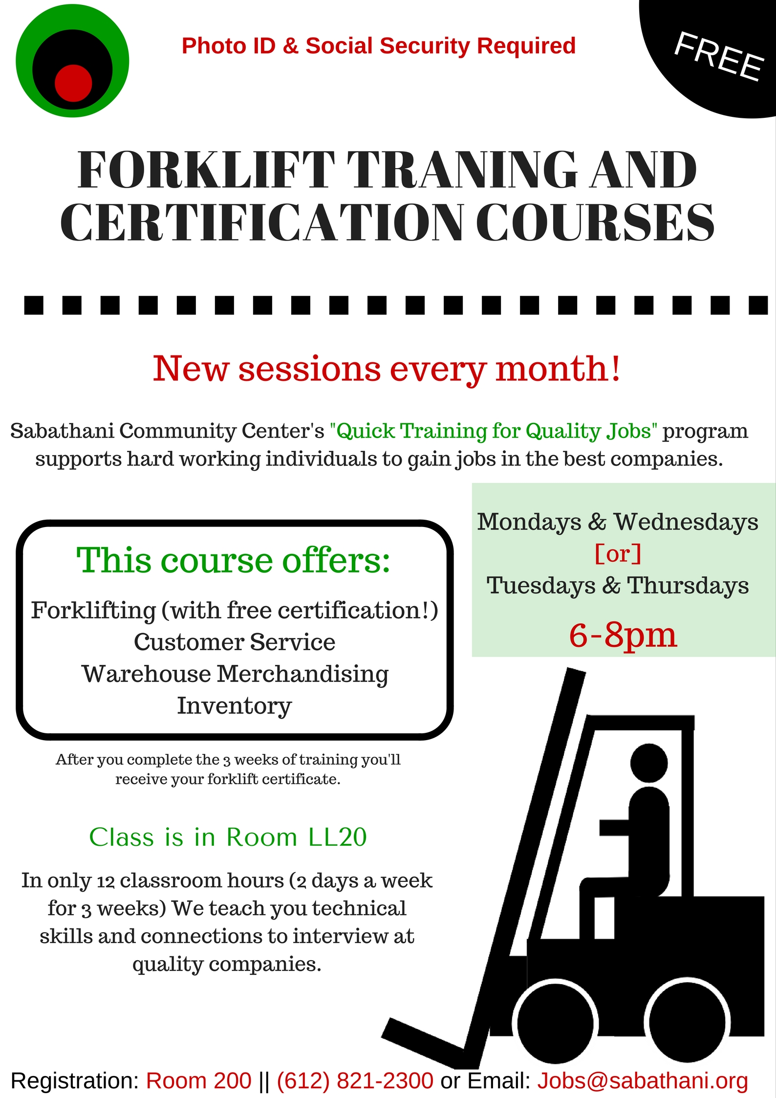 Forklift Training And Certification Sabathani Community Center
